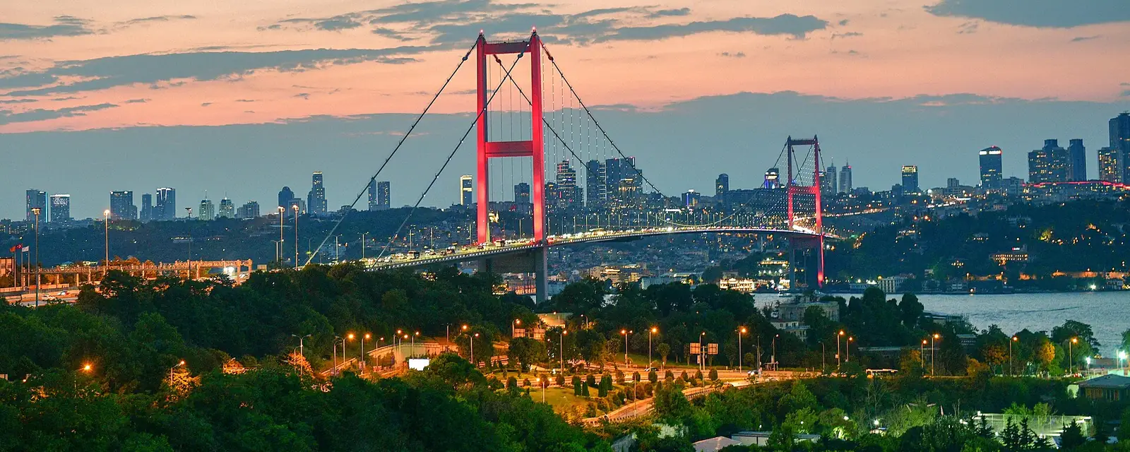 Bosphorus Bridge at sunset, Istanbul