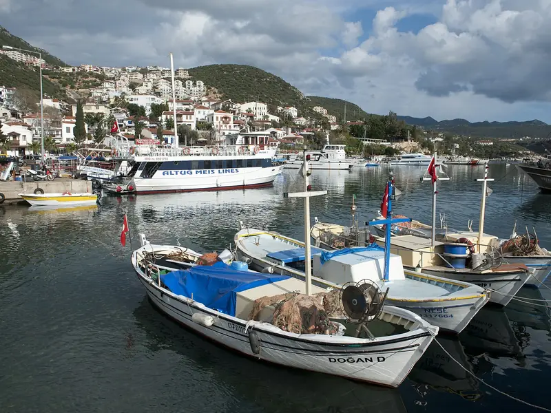 Fishing boats in Kaş harbour